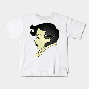 Female face in profile Kids T-Shirt